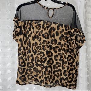 SHEIN Leopard print blouse